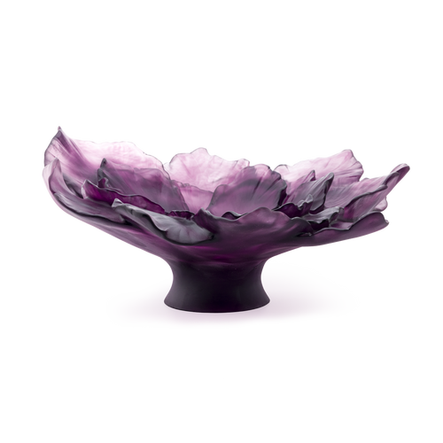 Large Violet Camellia Bowl