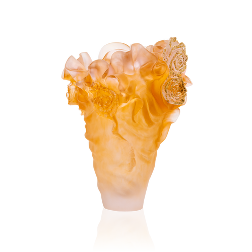 Rose Royale Large Vase with Gold