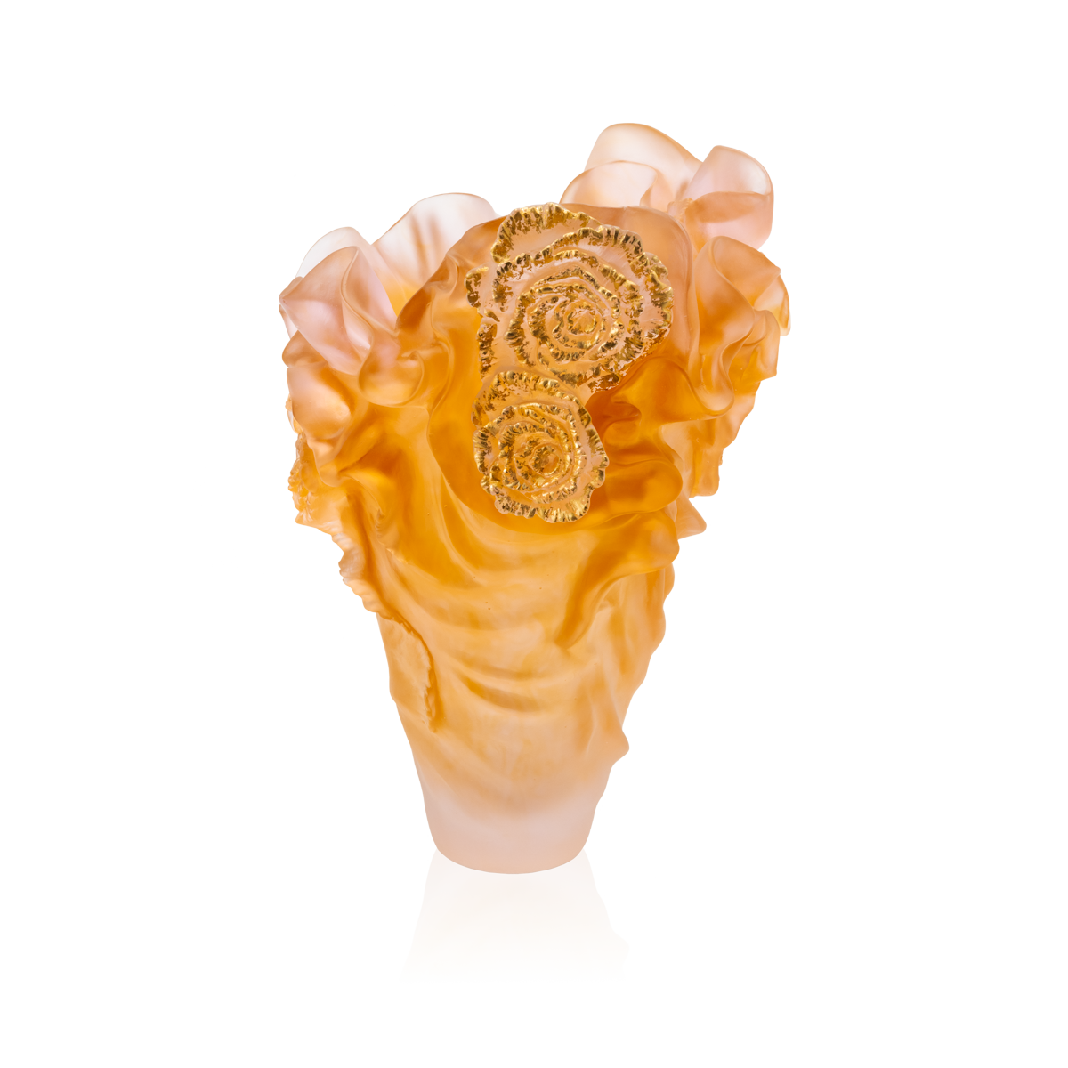 Rose Royale Large Vase with Gold – Daum Inc