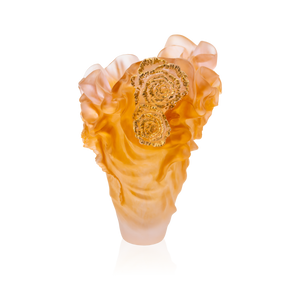 Rose Royale Large Vase with Gold