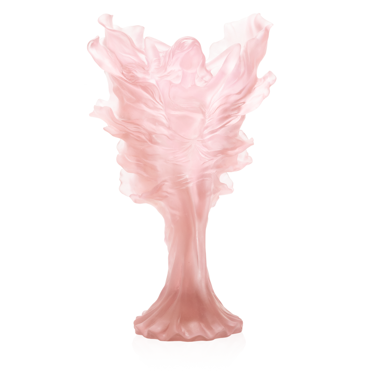 Daum Frances製 
琥珀色の動物彫刻 DAUM Leaping Dolphin Crystal Sculpture Made in France C-11