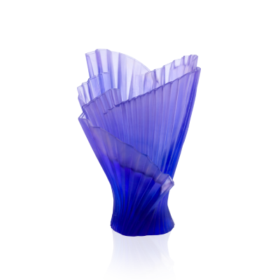 Medium Lilac Pleated Vase Croisiere