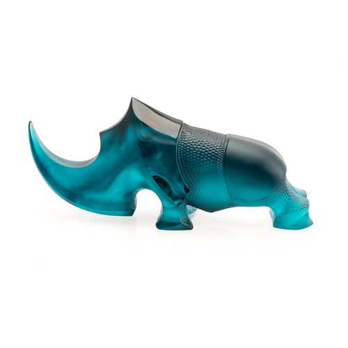Blue Ongava Rhinoceros by Gé Pellini