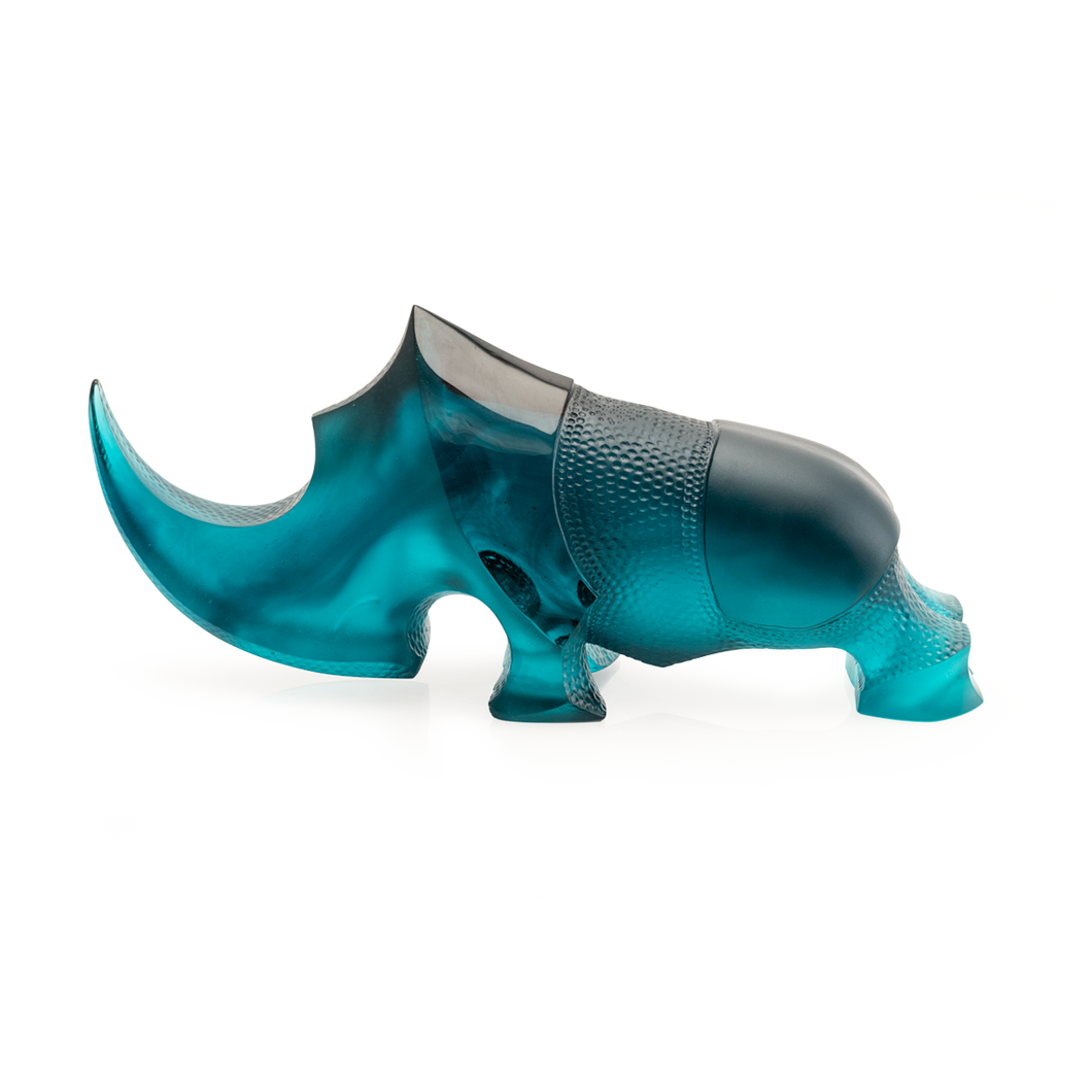 Blue Ongava Rhinoceros by Gé Pellini