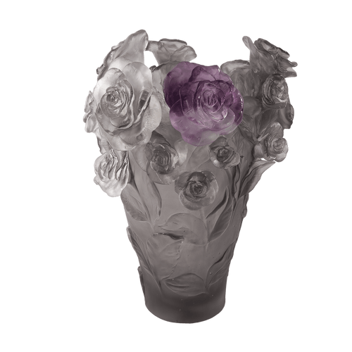 Rose Passion Vase in Grey & Purple 500 ex