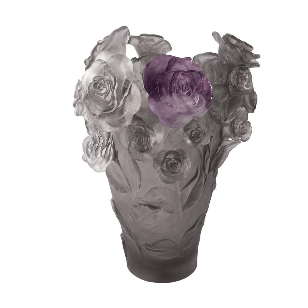 Rose Passion Vase in Grey & Purple 500 ex