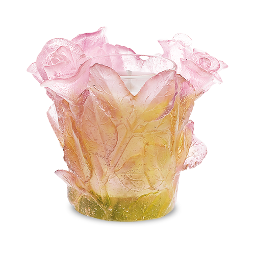 Roses Candleholder in Pink