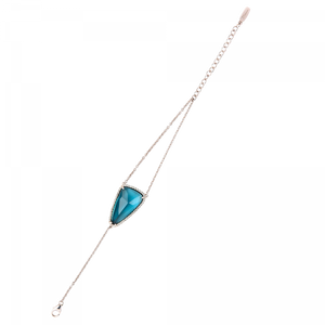 Éclat de Daum Crystal Bracelet in Celadon Blue