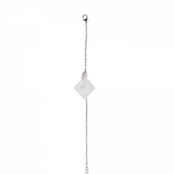 Eclipse Crystal Bracelet in White