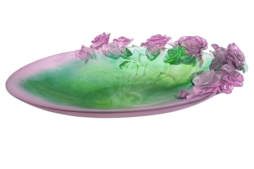 Magnum Rose Passion Bowl in Green & Pink 50 ex