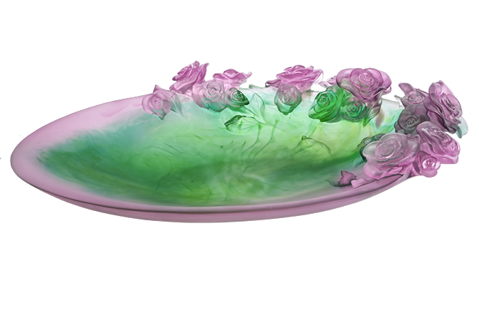 Magnum Rose Passion Bowl in Green & Pink 50 ex