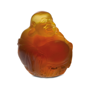 Little Happy Buddha in Amber