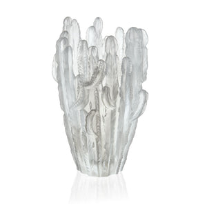 Large Jardin de Cactus Grey Vase by Emilio Robba