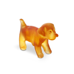 Mini Standing Puppy in Amber
