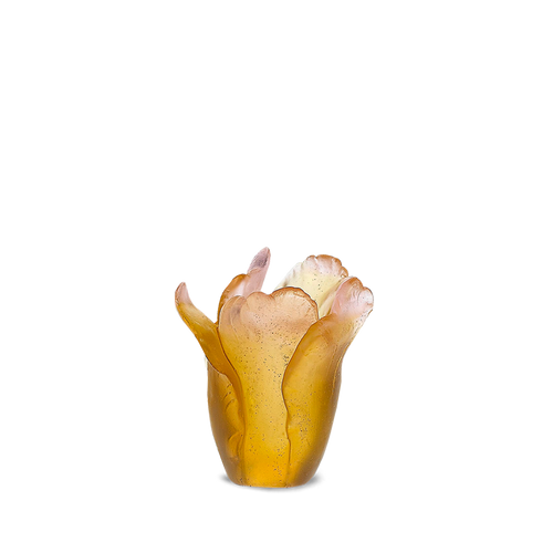 Mini Tulip Vase in Amber
