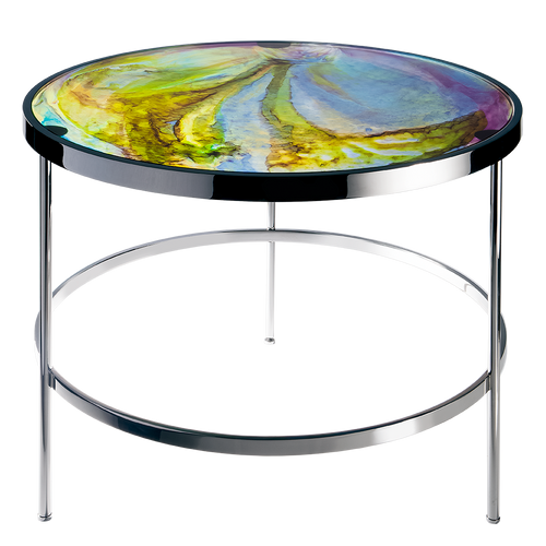 Imprevisible Side Table in Blue, Green, & Purple