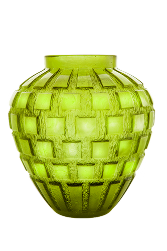 Rhythms Vase in Olive Green