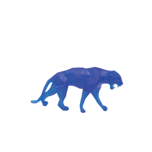 Small Wild Panther in Blue by Richard Orlinski 375 ex