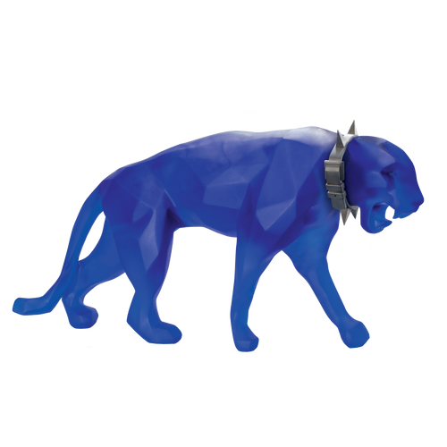 XL Wild Panther in Blue by Richard Orlinski 8 ex