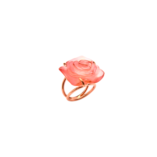 Rose Passion Crystal Ring in Pink