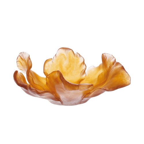 Large Tulip Bowl in Amber